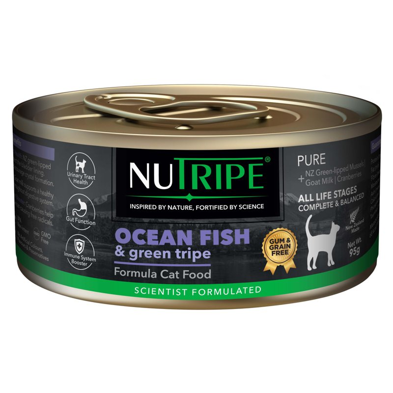 Nutripe Pure Ocean Fish & Green Tripe Cat (Gum-Free)