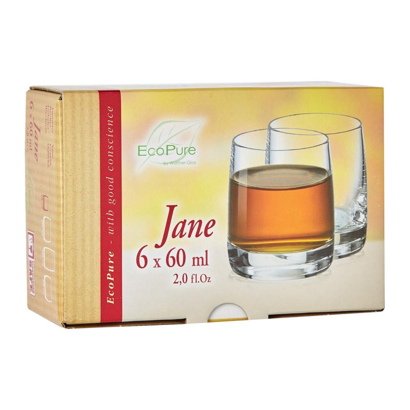EcoPure Jane Shot Glass 6Cl 6 S