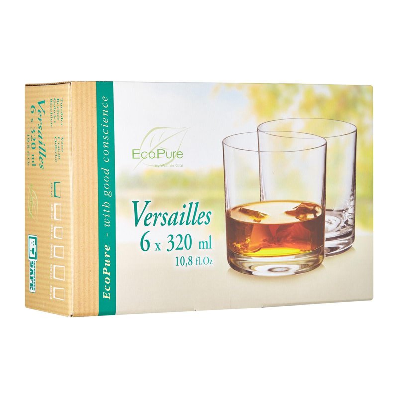 EcoPure Versailles Whisky Old Fashioned Tumbler 32Cl 6 S