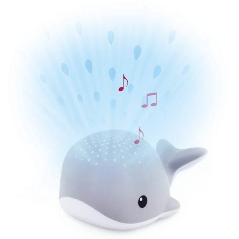 Zazu Wally the Whale, Bedtime Melodies Light Projector - Grey 1 S