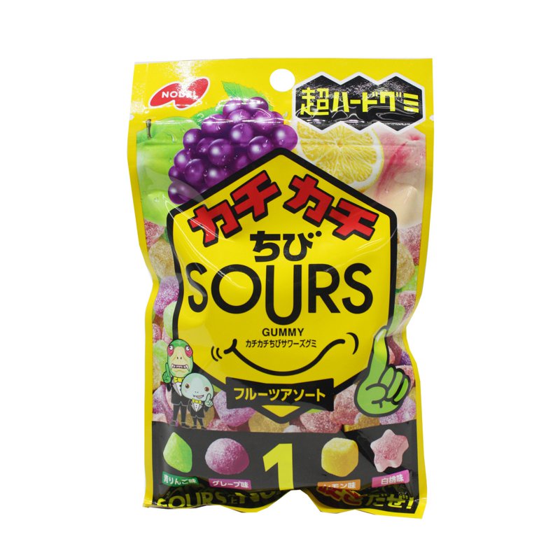 Nobel Kachikachi Chibi Sours Fruit Assort 80 G