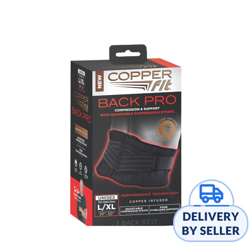 JML Copper Fit Back Support Pro Waist (28"-39") 28 IN
