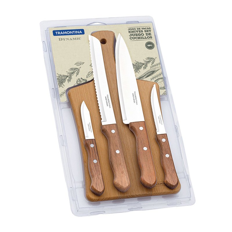 Tramontina Dynamic Knife Set with Cutting Board