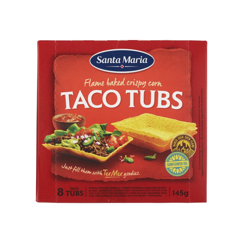 SANTA MARIA Tex Mex Taco Tubs (8-Pack)