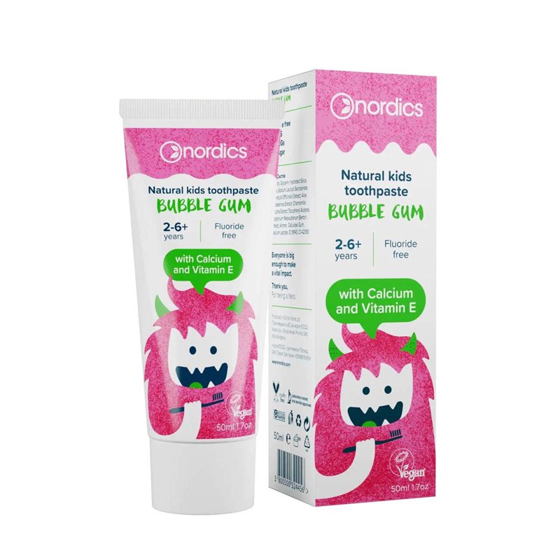 Nordics Natural Kid's Toothpaste Bubble Gum