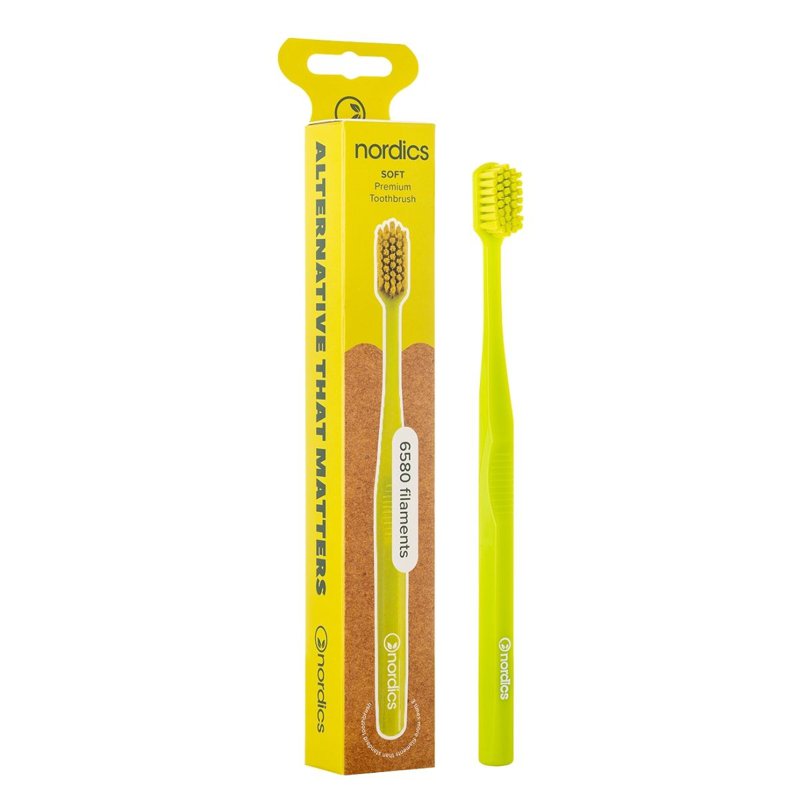 Nordics Adult Premium Toothbrush Green 1 S