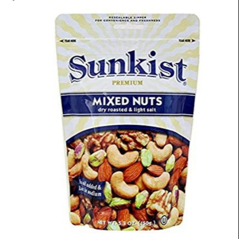 SUNKIST Premium Dry Roasted & Light Salted Mixed Nuts