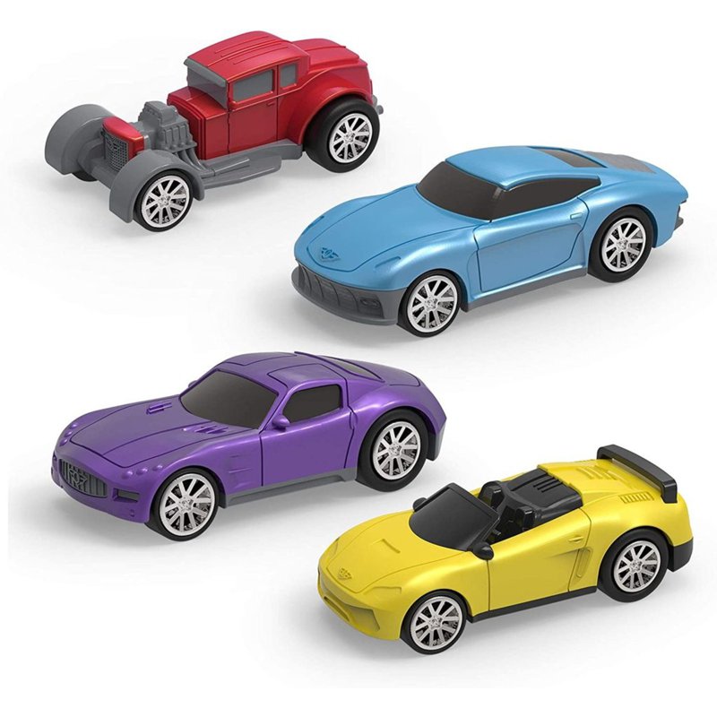 Driven By Battat Turbocharge Pullback Race Cars Pack Set of 4 1 S