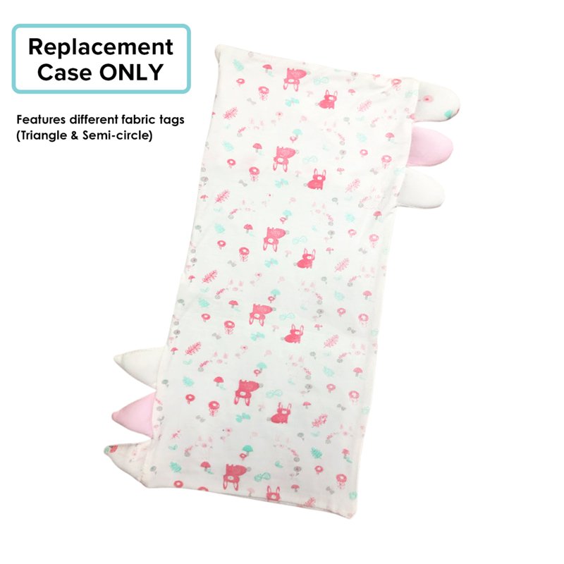 Cubble Comfy Pillowcase Large (25x55cm) - Pink Rabbit