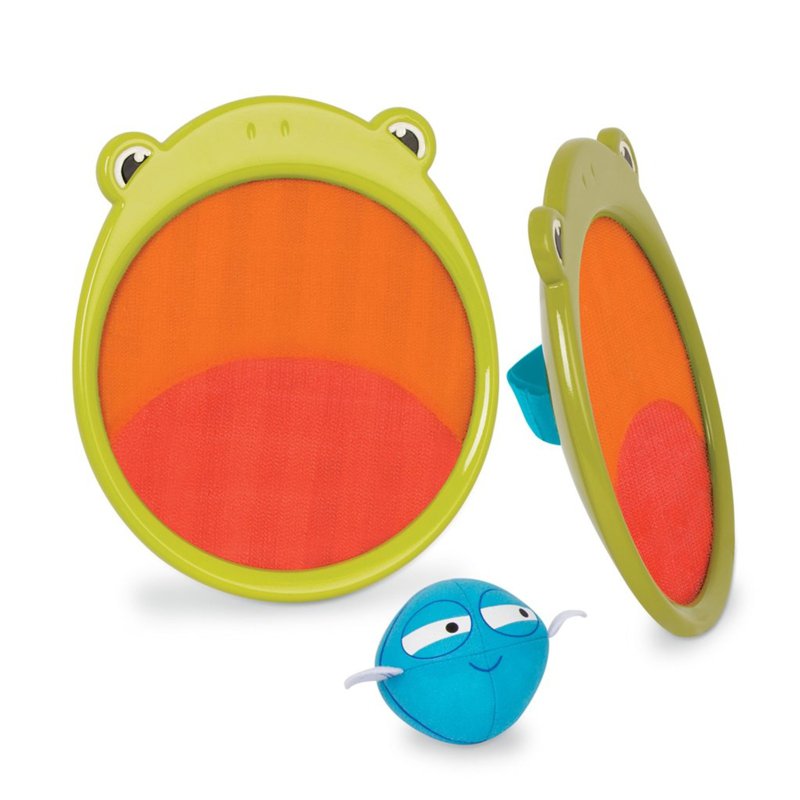 B.Toys Critter Catchers, Velcro Ball Catcher - Frog 1 S