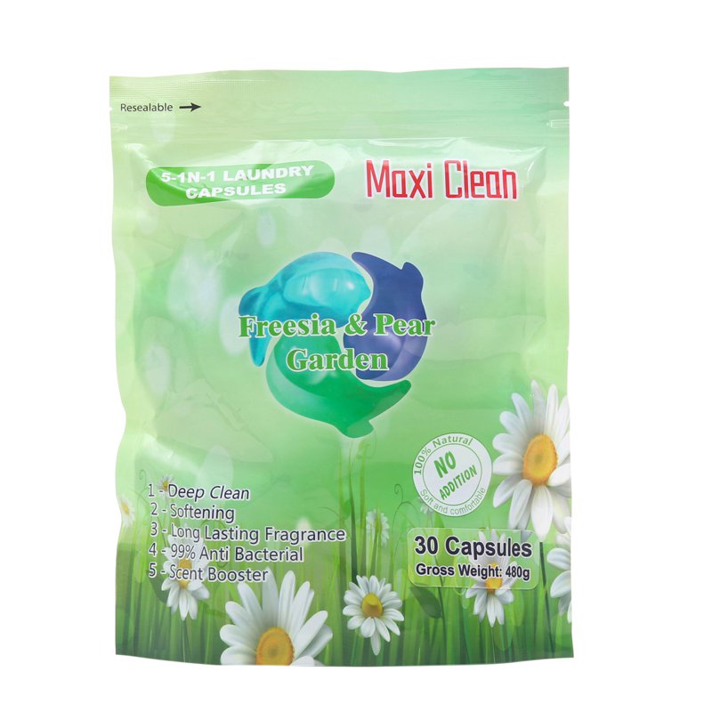 Maxi Clean 5in1 Laundry Capsules Pods Refill - Freesia & Pear 30 S
