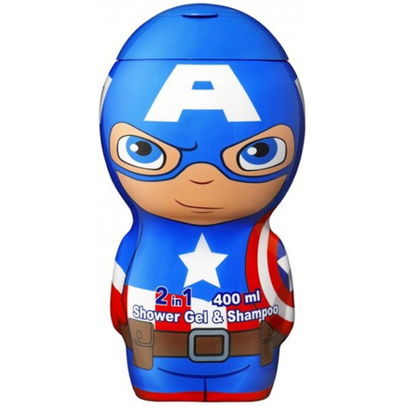 Air Val Captain America 2 in 1 Shower Gel & Shampoo 2D