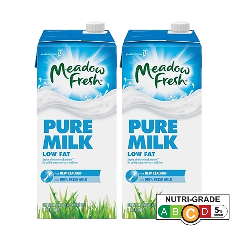MEADOW FRESH Bundle of 2 Zealand Uht Milk - Low Fat