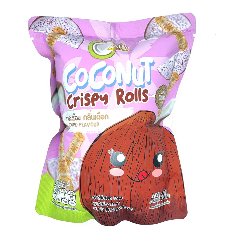 Aroi Coconut Crispy Rolls - Taro