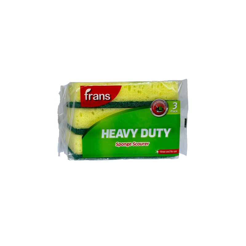 Frans Heavy Duty Sponge Scourer 3 S