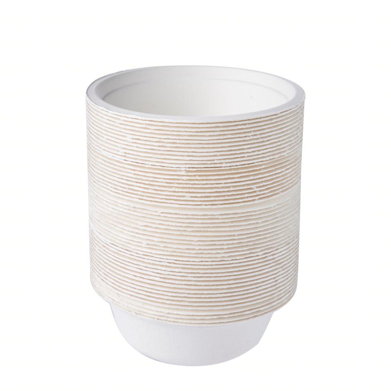 eco u Sugarcane Round Bowls - Bio & Disposable