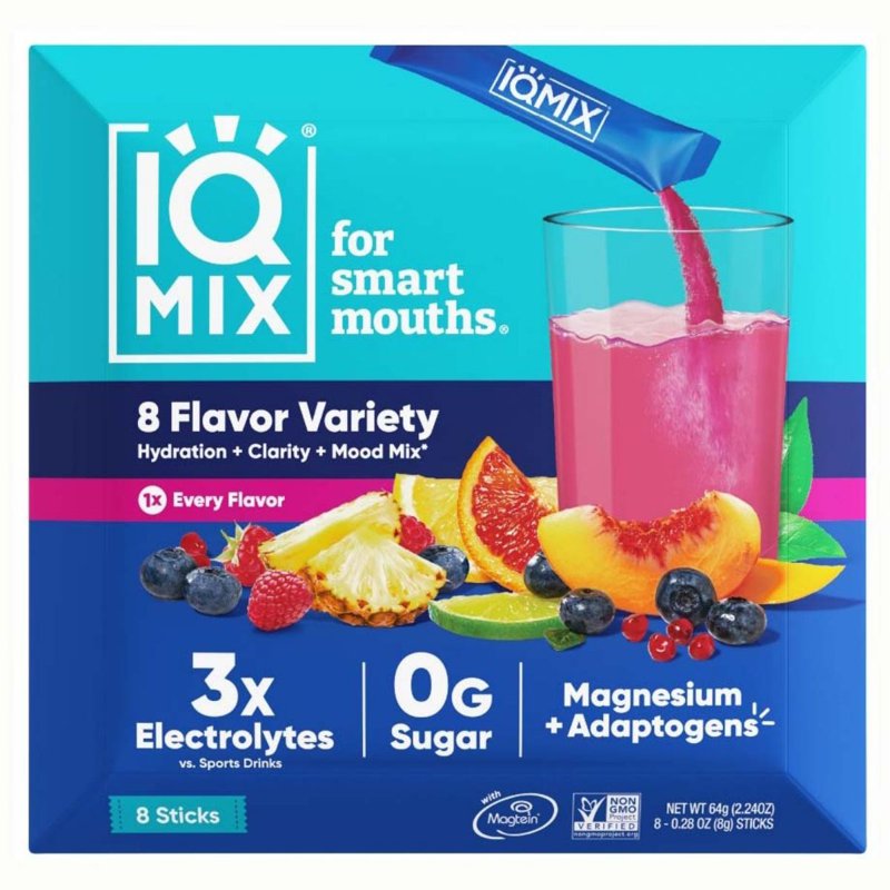 IQBar IQMix Electrolytes Powder 8 Flavor Variety