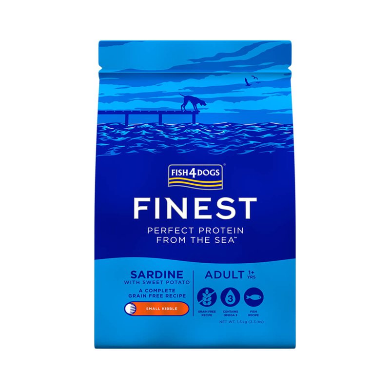 Fish 4 Dogs Finest Sardine Complete (Small Bite) 1.5 KG