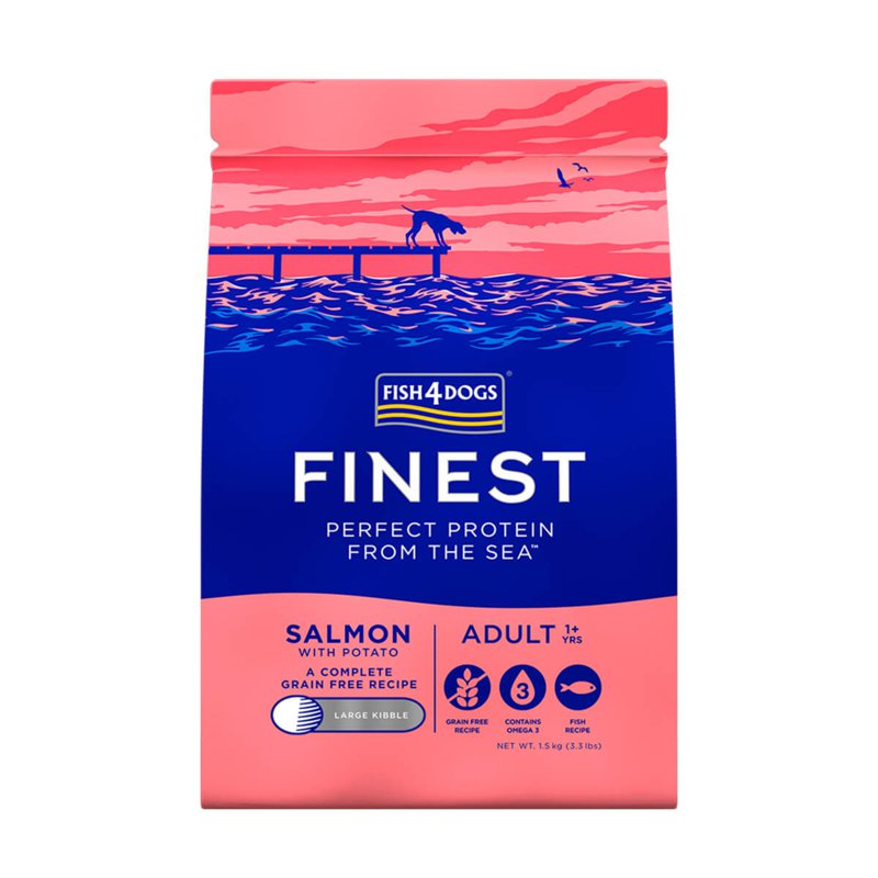 Fish 4 Dogs Finest Salmon Complete 1.5 KG