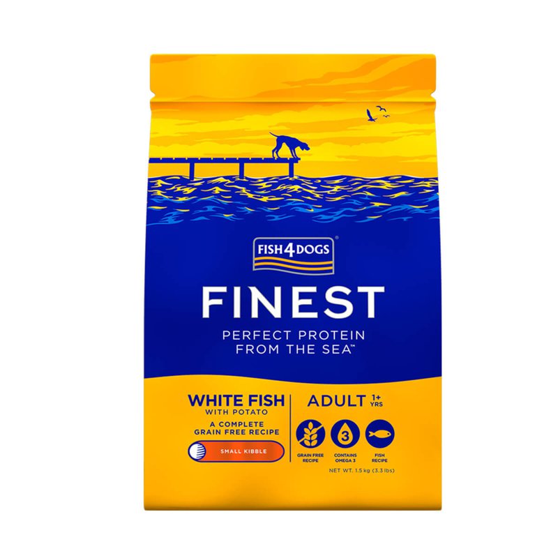 Fish 4 Dogs Finest Fish Complete (Ocean Whitefish)(Small Bite 1.5 KG