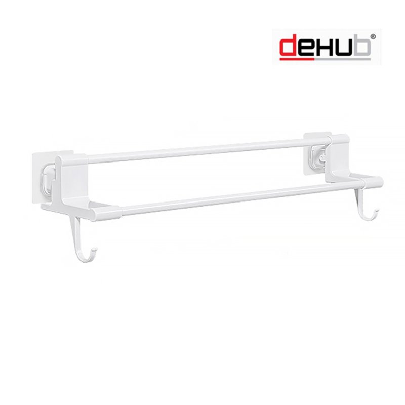 DeHub Vacuum Pad Towel Hanger (White)