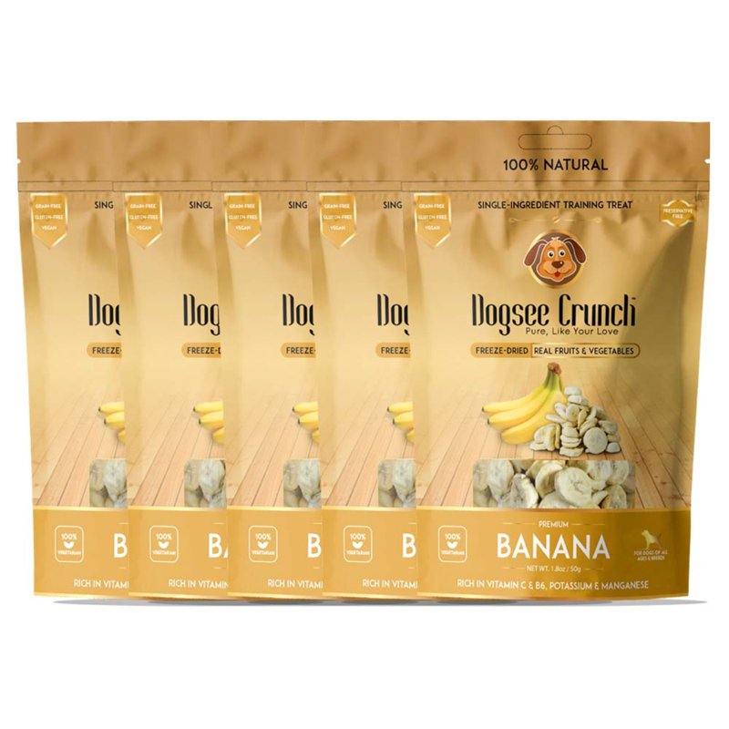Dogsee Crunch Freeze-Dried Banana Treats