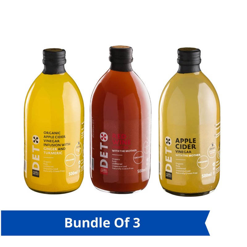 Andrea Milano Detox Bundle (Ginger Tur, Red Wine, App Cider)