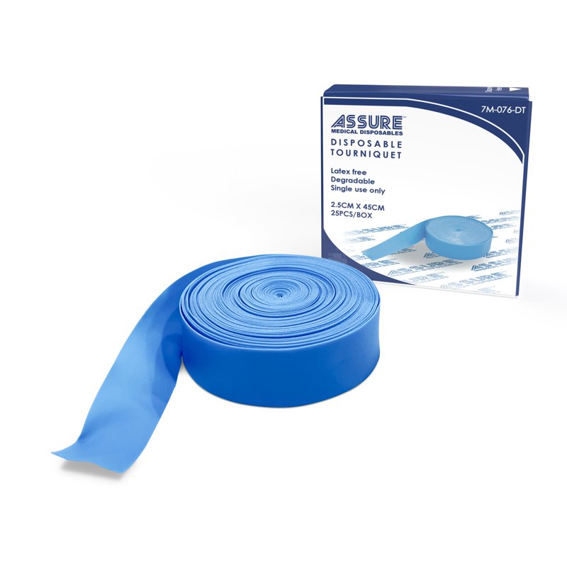 Assure Disposable Tourniquet 2.5cm x 45cm 1 S