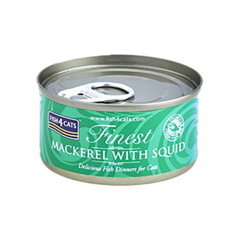 Fish 4 Cats Finest Mackerel With Squid