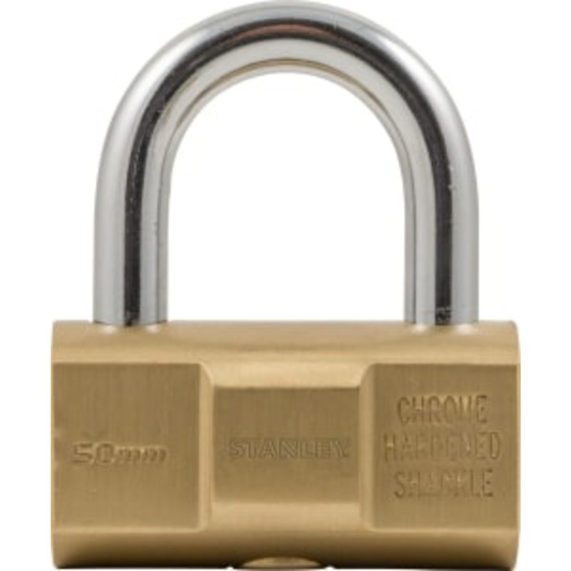 Stanley Barrel Padlock 50mm Brass