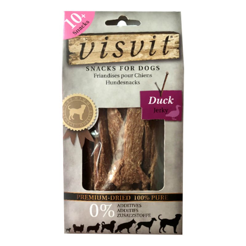 VISVIT Premium Dog Freeze Dried Duck Jerky