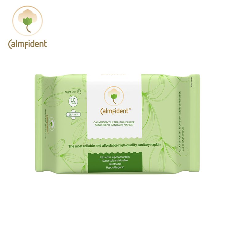 Calmfident *Ultra-Thin Super Absorbent* Sanitary Pads 285mm 10 S