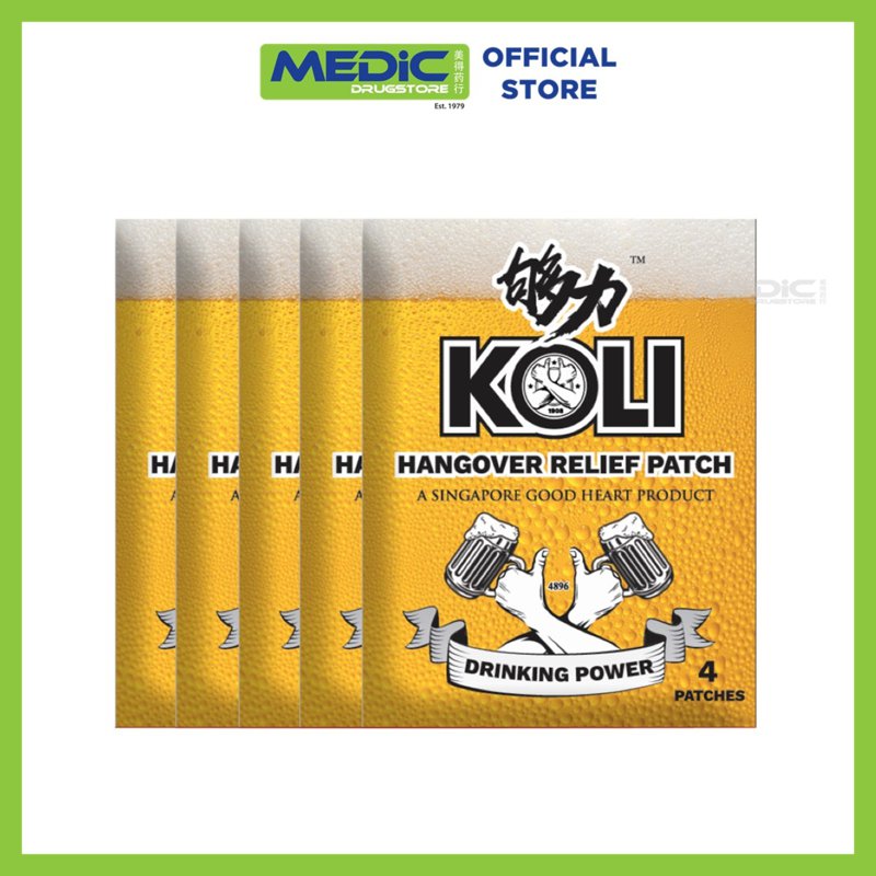 Koli Hangover Relief Patch 5x4S