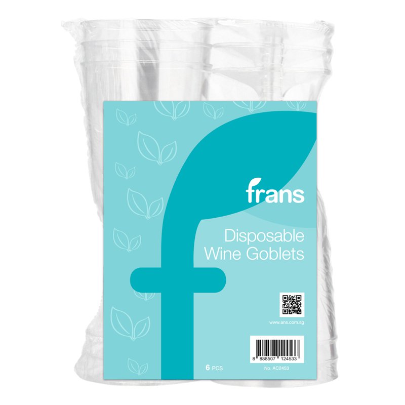 Frans Disposable Wine Goblets 6 S