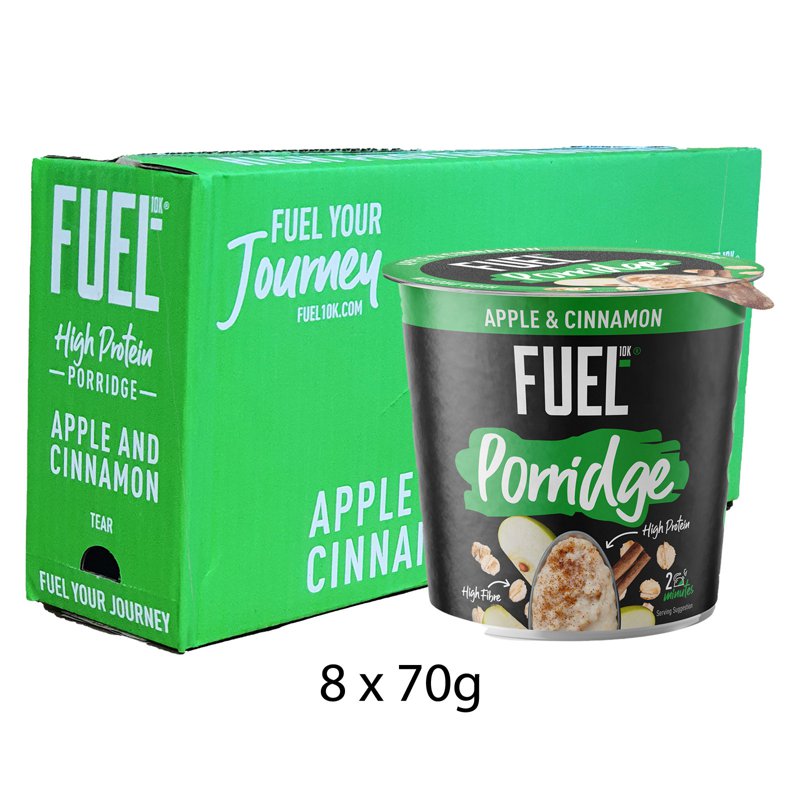 FUEL10K Apple Cinnamon Protein Oat Porridge - Case