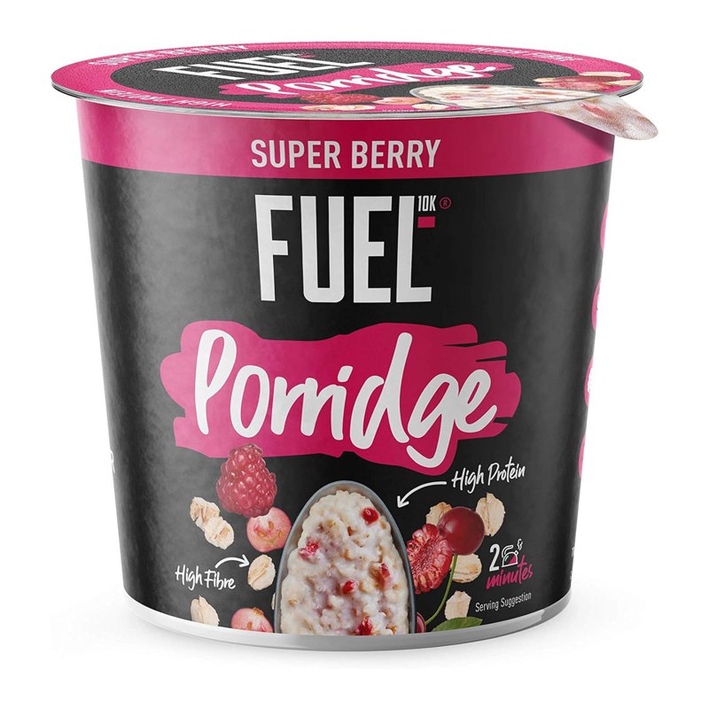 FUEL10K High Protein Oat Porridge Pot - Super Berry