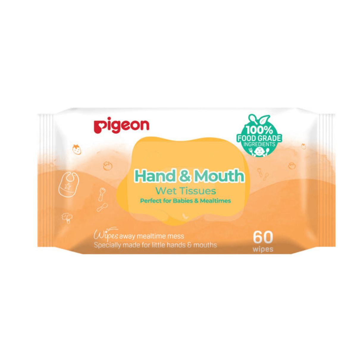 Pigeon Hand And Mouth Wet Tissue 60 S