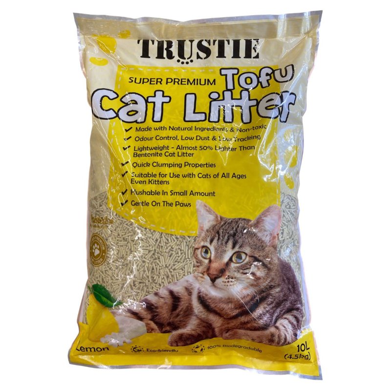 Trustie Super Premium Cat Litter- Tofu (Lemon) 4.5 KG