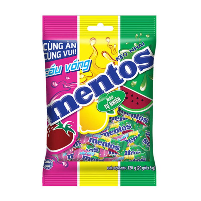 Mentos Mini Rainbow Chewy Dragees Candy