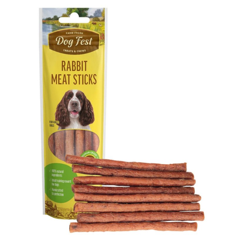 DOG FEST Meat Sticks Rabbit