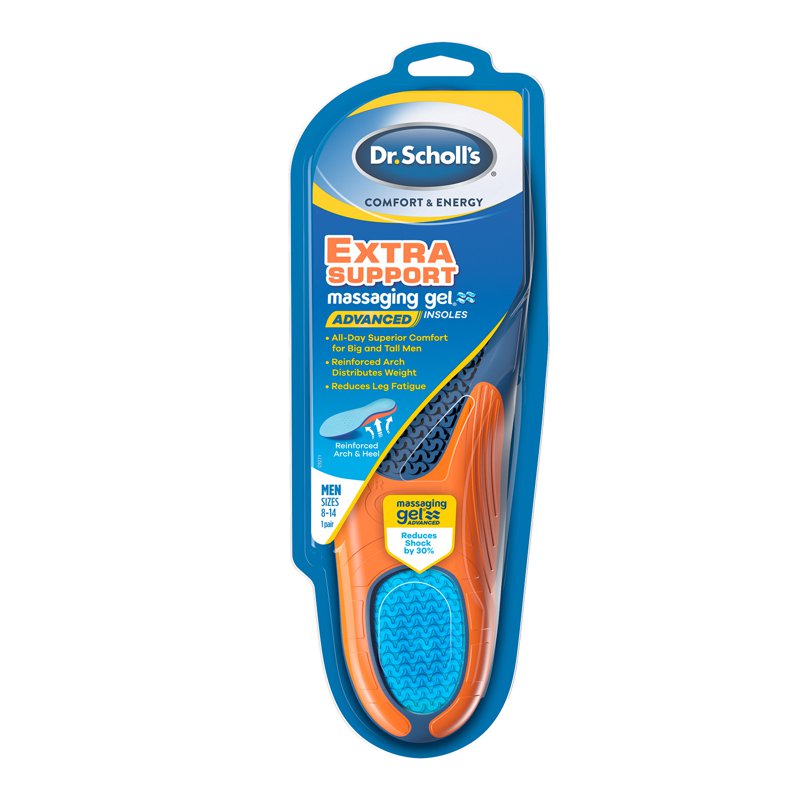 Dr. Scholl's Extra Comfort Insoles Massaging Gel Men's