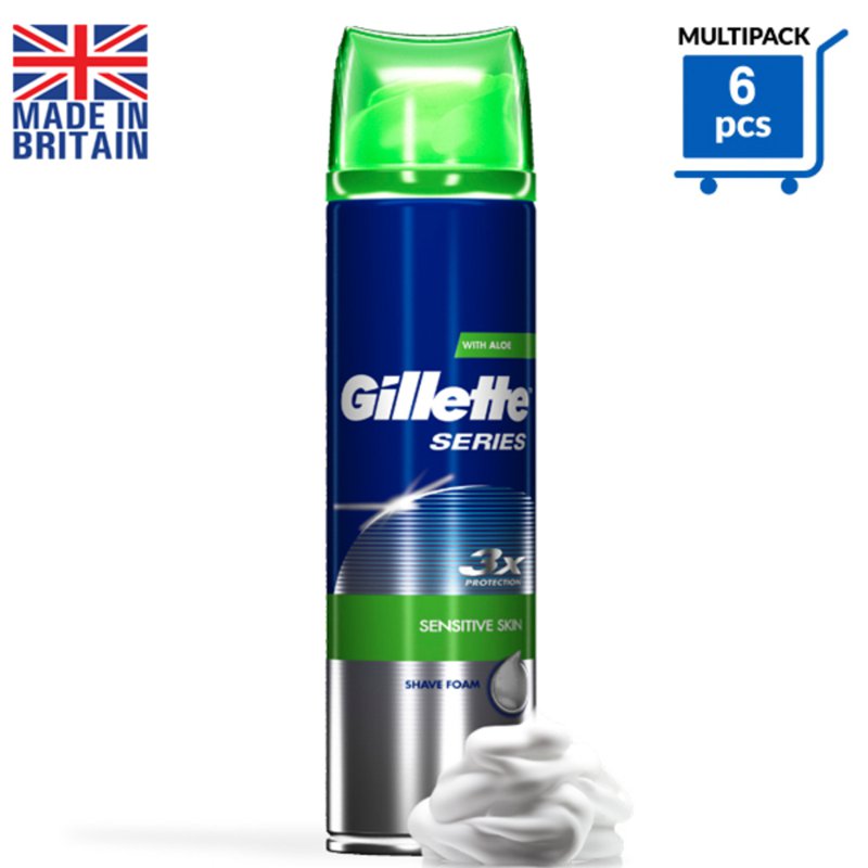 Gillette Shaving Gel Sensitive Soothing with Aloe Vera