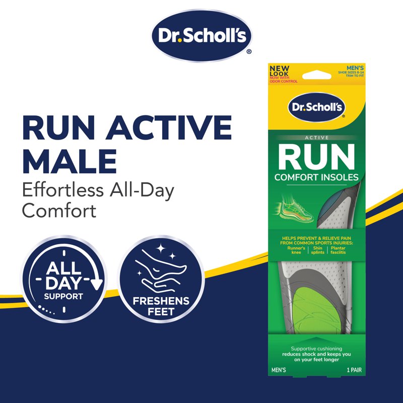 Dr. Scholl's Run Active Comfort Insoles Men