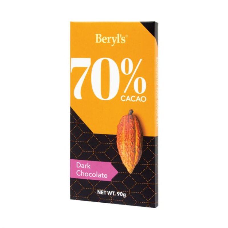 Beryl'S 70% Cacao Dark Chocolate Bar (Nsa)