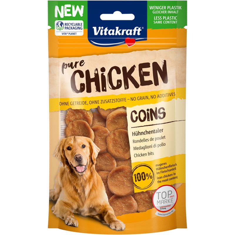 Vitakraft Pure Dog Treats - Chicken Coins
