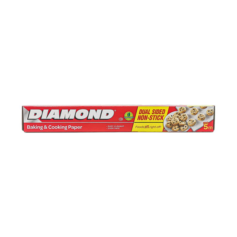 DIAMOND Non-Stick Cooking and Baking Paper 5m x 12inches