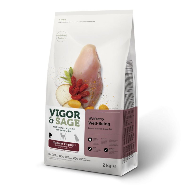 Vigor & Sage Puppy Goji Berry Well-Being - Chicken Grain Free