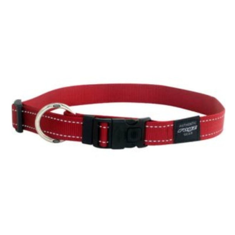 Rogz Utility Snake Collar - Red (Medium) 70 G