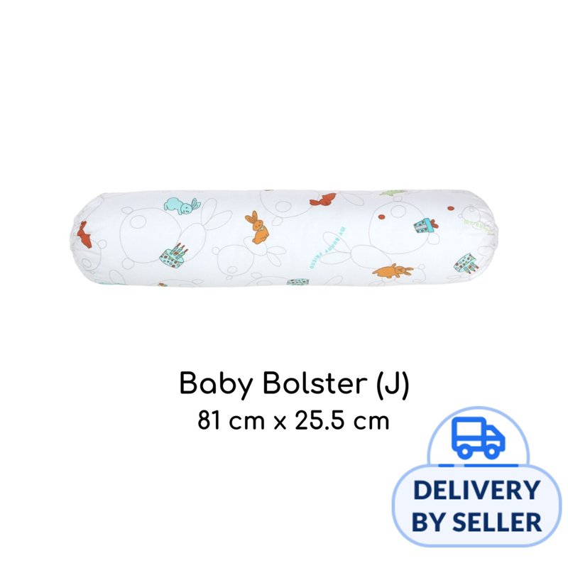 My Bunny Friend Baby Bolster - J (Bunny Party)