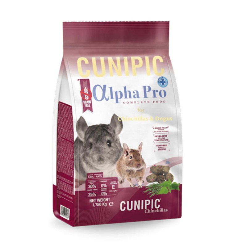 CUNIPIC Alpha Pro Complete Food Chinchilla & Degus